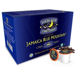 Dancing Moon Brand, 100% Pure Jamaica Blue Mountain Coffee Pods - for Keurig KCup Brewers, Medium Roast