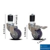 3" Casters for Stainless Steel Work Table | Wheels for