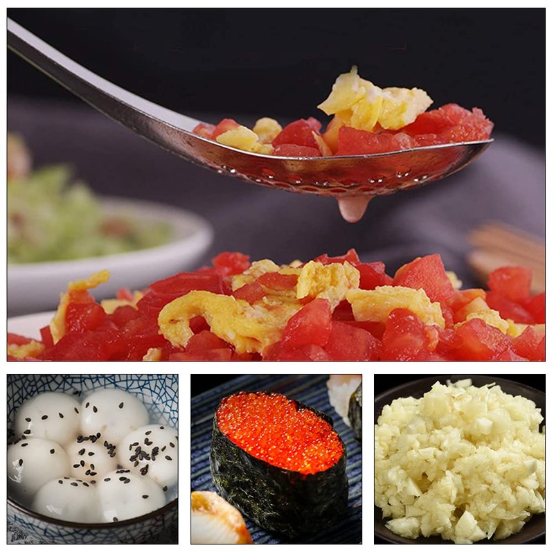 3 Pcs Caviar Spoon Spherification Spoons Stainless Steel Caviar Spoons