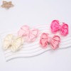 Zolyco Tiny 3 Inch Hair Bow Clips Thick Ribbon -