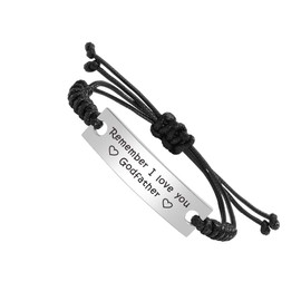Godfather Gifts from Godchild, Godfather Proposal Gifts, Godfather Bracelet for Men, birthday Gifts, Christmas gifts