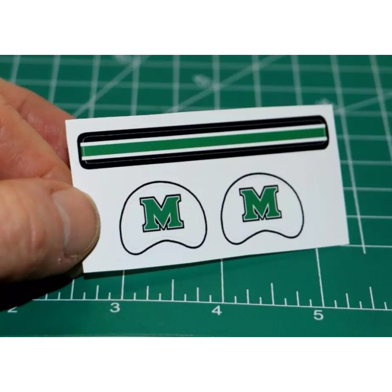 Marshall Thundering Herd Mini Football Gumball Helmets *DIECUT DECALS* Sunbelt