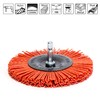 S&R, Nylon Wheel Brush, Diameter 100 mm, Hexagonal Shank, 1/4