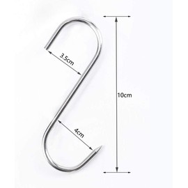 20Pcs 5 Inches Stainless Steel Butcher Hook, Stainless Steel Butcher Hooks for Meat Processing.