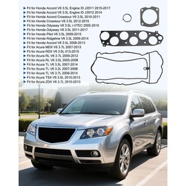 SGA12396 Upper Intake Manifold Gasket Set Fit for Acura MDX RDX RL TL TSX ZDX Fit for Honda Accord Crosstour Odyssey Pilot