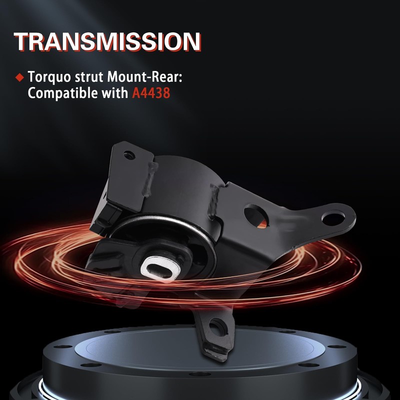QRYIPPDM Engine Motor and Transmission Mount Kit Compatible with 2014