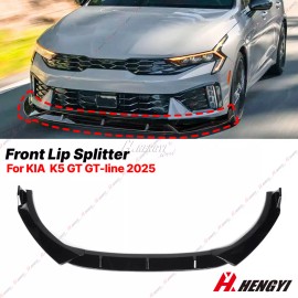 MQ For KIA K5 GT GT-line 2025+ Gloss Black Front Bumper Lip Splitter Spoiler
