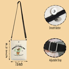 TSOTMO Horror Movie Lover Gift NYC Mushnik’s Shop EST 1986 Scary Movies Inspired Crossbody Bag (Flower shop CR)