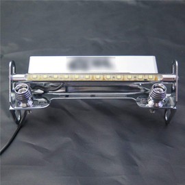 XKMT-LED Light Chrome Fender Eliminator Tidy Tail License Plate Tag Bracket Holder"CBR" Logo Compatible With 2003-2006 CBR 600RR/ 2004-2007 CBR 1000RR [B01N53RJND]