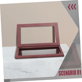 FRCOLOR Glitter Magnetic Eyeshadow Storage Box Empty for Custom Eyeshadow Creation Capacity for Travel and Personal Use