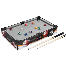 Funktion Deluxe Table Top Billiard Pool with Balls and Wooden cues