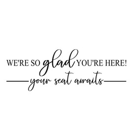 Wedding Seating Chart Decal Wedding Decal for Mirrors, Selfie Mirror Seating Chart for Weddings We're so Glad You're here! Choose Color and Size of Your Seating Chart.