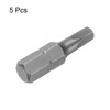 sourcing map 5pcs Square Screwdriver Bit R2 1/4" Hex Shank