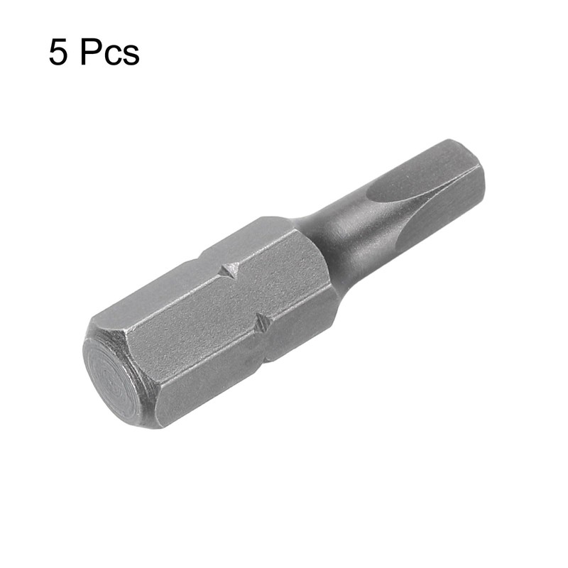 sourcing map 5pcs Square Screwdriver Bit R2 1/4" Hex Shank