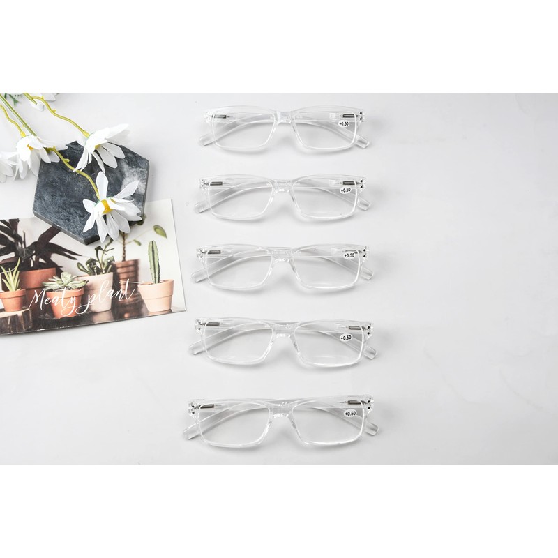 Eyekepper Vintage Reading Glasses for Men - 5 Pack Spring
