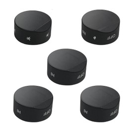 GABEROAD [Upgraded RV Gas Range Oven Knob Replacement Compatible with Greystone Range Oven Gas Stove Knob CF-RV17, CF-RV17B, CF-RV17BB, CF-RV21, CF-RV21B, CF-RV21BB(5pcs)