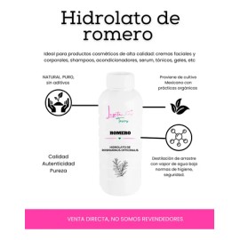Hidrolato De Romero Puro, Auténtico, Mexicano