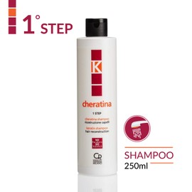  K-Cheratina - Professional Reconstruction Treatment for Damaged Hair - Contains Restructuring and Regenerating Shampoo, Filling Action Serum, Reconstruction Mask and Ultra-Nourishing Liquid Keratin