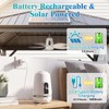 Solar Ceiling Fan Light, 18000mAh Reachargeable Gazebo Fan with Remote