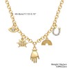 BONJOULRY Charm Necklace for Women Gold Cowboy Cowgirl Horseshoe Hand