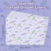 SCENTORINI Shelf Liners for Kitchen Cabinets Non-Adhesive, Lavender Scented Drawer