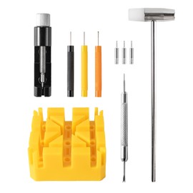 Watch Link Removal Kit With Watch Strap Removal Tool, Pin Punch Tool, Hammer & Holder For Band Adjustment And Repair