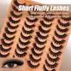 SISIYDY Fluffy Lashes Mink 3D Cat Eye Dramatic Thick Volume