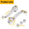 Sliver Billet Aluminum 4 1/4 Window Crank Handle For Hot