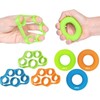 Hand Grip Strengthener, Finger Exerciser, Grip Strength Trainer (7 PCS)