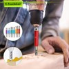 K Kwokker 9PCS Hinge Drill Bit Set, Self Centering Drill
