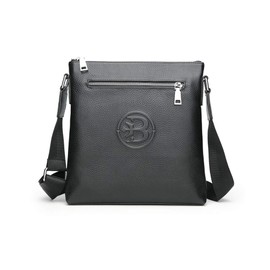 Whatna hs-1571 2-Way Cowhide Leather Shoulder Bag, Men's, Pochette Wallet, 6 Cards, IPAD10.5, Storeable, Vertical, Men's Business Bag, Cross-body Bag, Crossbody School Commuting Bag, Shoulder Bag,