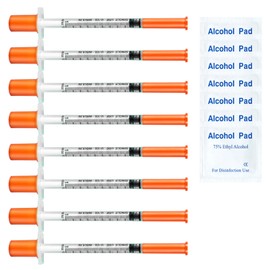 QILUCKY 24 pack 1ml dispensing measuring tool with 31G (8mm long), Multiple Uses Laboratory Accessories, Individually Wrapped