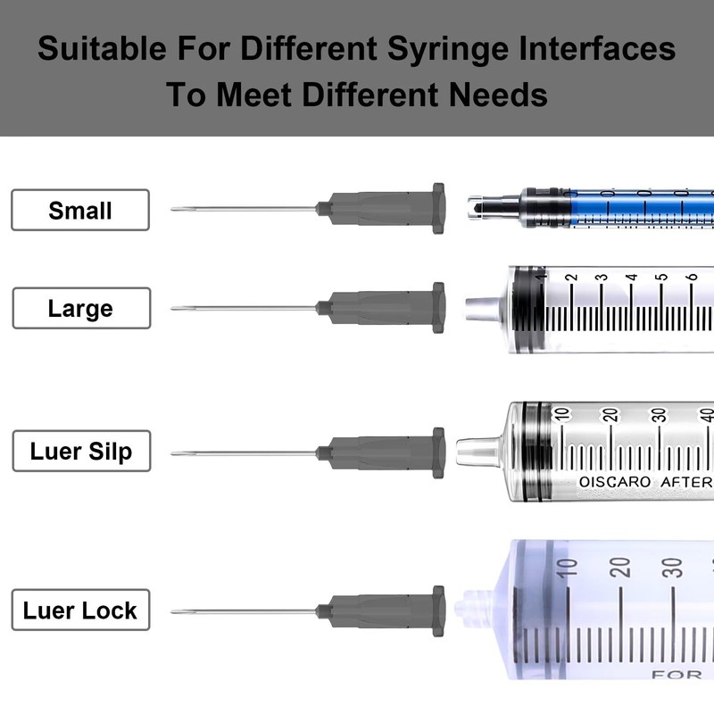 22 Gauge 1.5 Inch Needle, Individually Wrapped, 100 PCS Luer