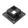 Floor Flange for 2" Square x 2" Square Aluminum Fence