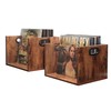 Vinyl Record Storage Crate 2 Pack, Holds up To 60