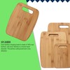 Gourmet Edge 3PC Bamboo Cutting Board Set - Kitchen Chopping