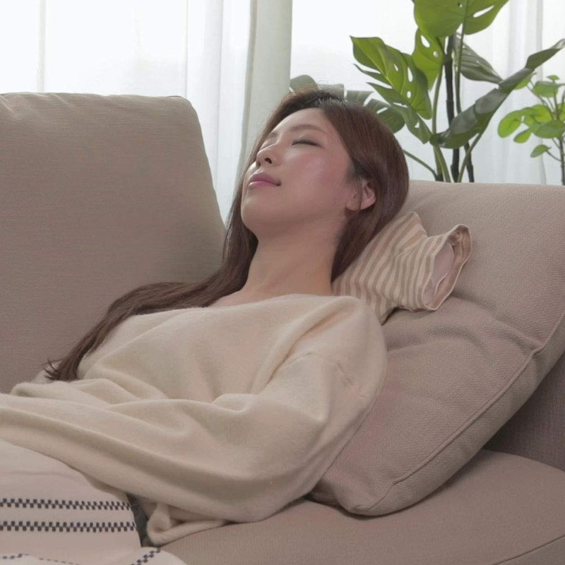 Fashy Hot Water Bottle with Ivory Soft Cotton Cover (67oz