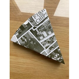 Retro Design chip Cone Holder - Kids Partys - Gifts - Home - Weddings - Thick Card Suitable for Food takeaways (10)