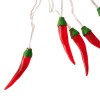 Elegani 10 LED Chili Pepper String Lights – Warm White
