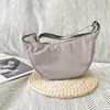 [Ailiyumo] Crescent-Shaped Shoulder Bag, Small Nylon Handbag for Women, Lightweight