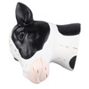 Black White Cow Head Wearing Glasses Statues Resin Stable Glasses