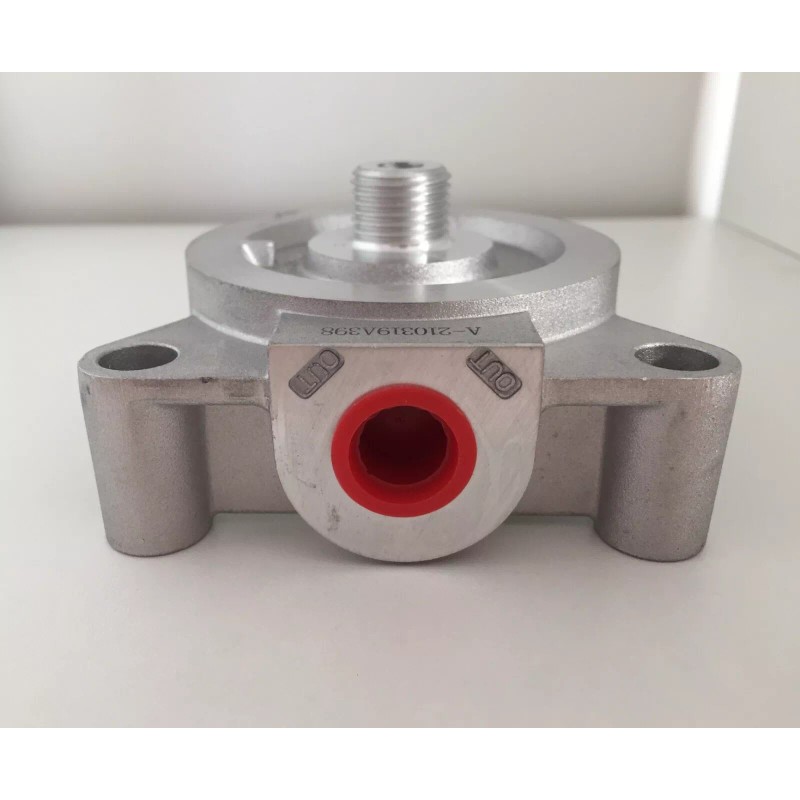 Cummings FLEETGUARD 204163S FILTER BASE/HEAD SIDES 3/8" NPT 11/16"-16 UN-2B