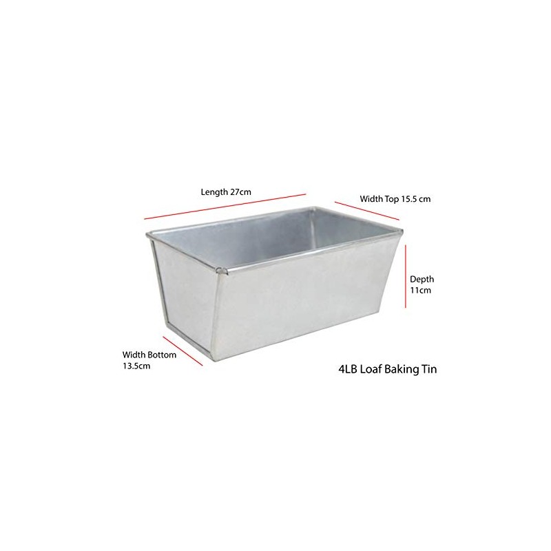 4 LB Loaf Baking Tin Heavy Duty Farmhouse by EUROTINS