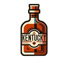 Vagabond Heart Kentucky Souvenir PVC Refrigerator Magnet - Kentucky Fridge Magnet - Bourbon Souvenir