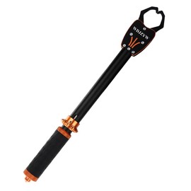 WDJZYW 16.2-inch Aluminum Alloy Fish Lip Gripper, 360-degree Rotating Non-Slip Handle (PP Material), Powerful bite, Window Breaker, Lost Hand Rope, Giant Fish, Men's Gift