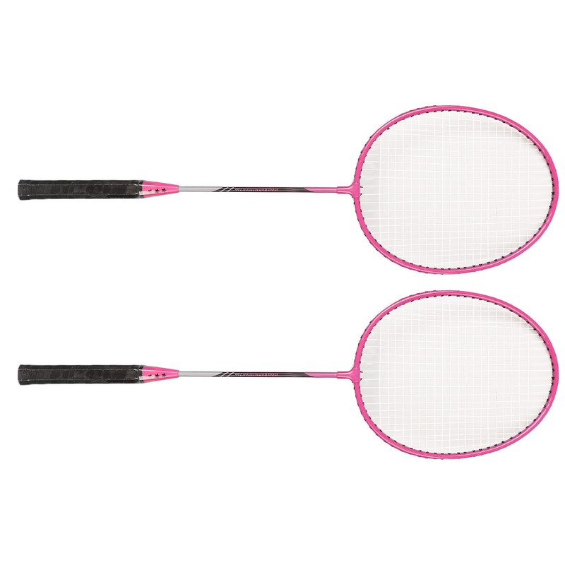 Badminton Rackets Iron Alloy Lightweight Badminton Racquets with 3 Balls