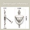 SANATO Nickel Door Knocker Hardware Door Knockers for Front Door,