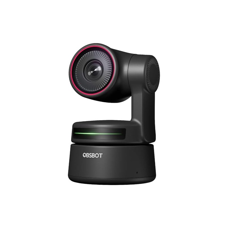 OBSBOT Tiny Webcam 4K PTZ, AI-Powered Tracking & Auto Focus,