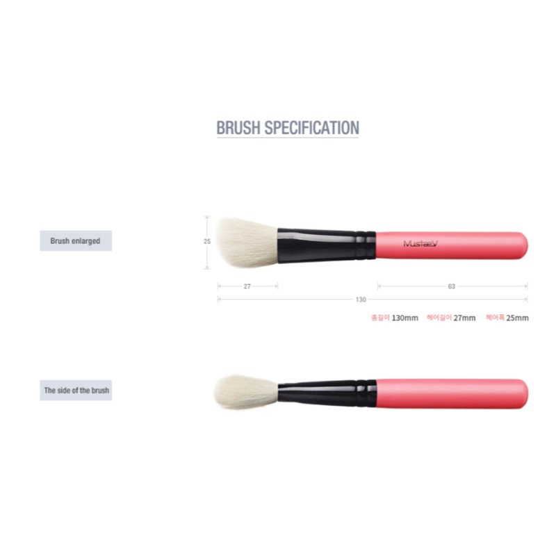 Mustaev Easy Angled Contour Blusher Brush So Pink BNS /