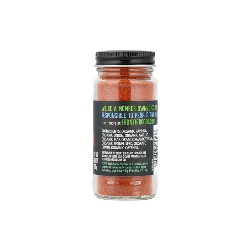 Frontier Co-op Organic Cajun Seasoning - Louisiana-Style Spice Blend for